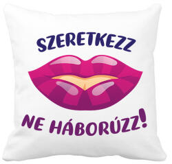 printfashion Szeretkezz, ne háborúzz! - Párnahuzat, Díszpárnahuzat - Fehér (7108667)