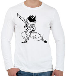 printfashion Dragon Ball - Férfi hosszú ujjú póló - Fehér (14988005)