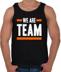 printfashion Csapat vagyunk! - Férfi atléta - Fekete (4747667)