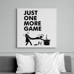 printfashion Just one more game - Vászonkép - Fehér (6639186)
