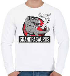 printfashion Papa szaurusz grandpasaurus - Férfi pulóver - Fehér (11117421)