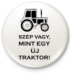 printfashion szep mint egy uj traktor - Kitűző, hűtőmágnes - Fehér (3080812)