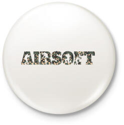 printfashion Airsotf - terepmintás - Kitűző, hűtőmágnes - Fehér (15525473)