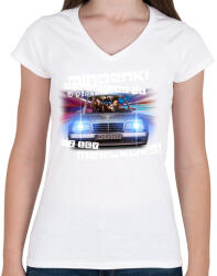 printfashion relax mercedes - Női V-nyakú póló - Fehér (14384568)
