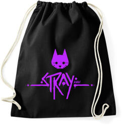 printfashion Stray purple - Sportzsák, Tornazsák - Fekete (7579572)