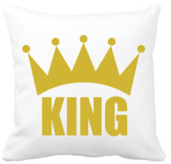 printfashion KING - Párnahuzat, Díszpárnahuzat - Fehér (541262)