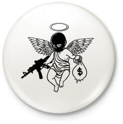 printfashion Cupido - Kitűző, hűtőmágnes - Fehér (15883913)