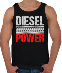 printfashion Diesel Power - Férfi atléta - Fekete (7797192)