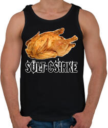 printfashion Sült csirke - Férfi atléta - Fekete (12768159)