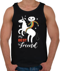 printfashion Best friend - Férfi atléta - Fekete (12721316)