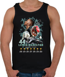 printfashion Lewis Hamilton Forma 1 bajnoki címek - Férfi atléta - Fekete (13282210)