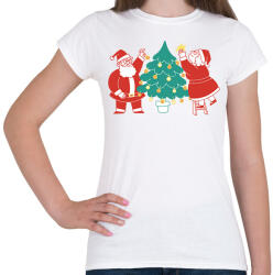 printfashion Télapó és télanyó - Női póló - Fehér (14621255)