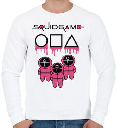 printfashion Squid Game pink-black - Férfi pulóver - Fehér (5677351)