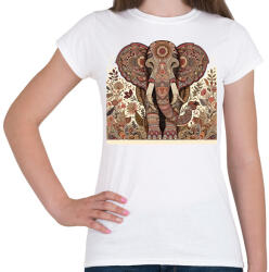 printfashion Elefánt - Női póló - Fehér (14892275)