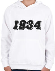 printfashion 1984 - Gyerek kapucnis pulóver - Fehér (6180840)