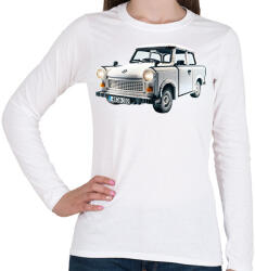 printfashion LEGO Trabant - Retro autó - Női hosszú ujjú póló - Fehér (15533358)