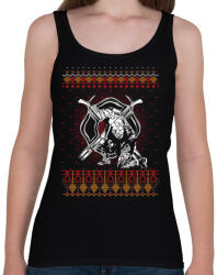 printfashion Tűzoltó karácsony - Női atléta - Fekete (456630)