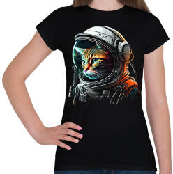 printfashion Space Cat - Női póló - Fekete (13117188)