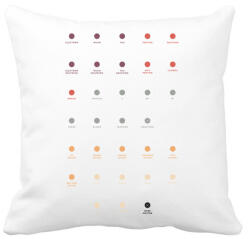 printfashion Quarks - Párnahuzat, Díszpárnahuzat - Fehér (232731)