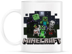printfashion Minecraft - Bögre - Fehér (790424)