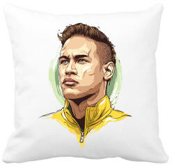 printfashion Neymar da Silva Santos Júnior - Párnahuzat, Díszpárnahuzat - Fehér (2381813)