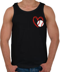 printfashion Love baseball - Férfi atléta - Fekete (15806530)