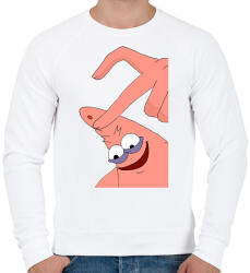 printfashion Spongyabob és Patrick páros minta - Férfi pulóver - Fehér (12701504)
