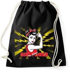printfashion GIRL POWER - Sportzsák, Tornazsák - Fekete (10450769)