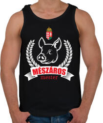 printfashion Mészáros mester - Férfi atléta - Fekete (15812950)