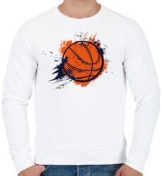 printfashion Kosárlabda - Férfi pulóver - Fehér (14077622)