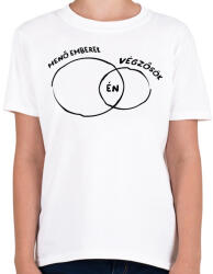 printfashion Menő végzős fekete - Gyerek póló - Fehér (5234523)