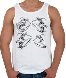 printfashion Szörf 03 - Férfi atléta - Fehér (4923792)