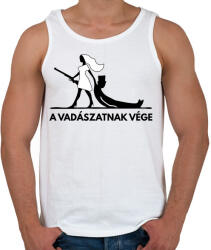 printfashion Leánybúcsú - A vadászatnak vége! - Férfi atléta - Fehér (2683392)