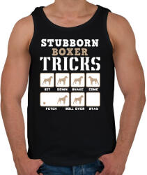 printfashion Boxer tricks inverse - Férfi atléta - Fekete (824134)