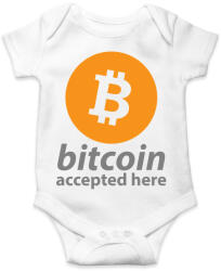 printfashion Bitcoin elfogadó - Baba Body - Fehér (1330502)