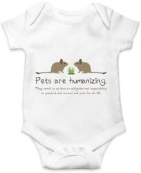 printfashion Pets are humanizing - Baba Body - Fehér (13474109)