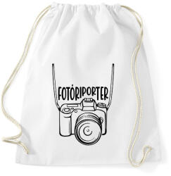 printfashion Fotóriporter - Sportzsák, Tornazsák - Fehér (11792834)