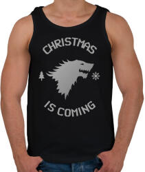 printfashion CHRISTMAS IS COMING - Férfi atléta - Fekete (10133081)