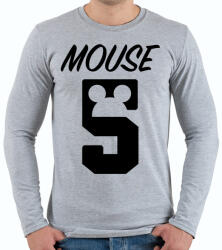 printfashion Mouse 5 - Férfi hosszú ujjú póló - Sport szürke (889609)