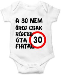 printfashion 30 éves (fekete) - Baba Body - Fehér (16133468)