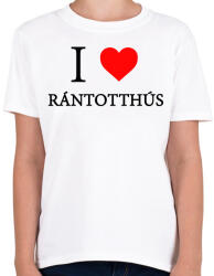 printfashion I love rántotthusi - Gyerek póló - Fehér (2156570)
