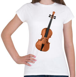 printfashion Hegedű - Női póló - Fehér (11671368)