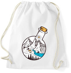 printfashion Bottle of Mountains - Sportzsák, Tornazsák - Fehér (5191868)