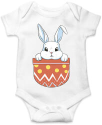 printfashion Húsvéti nyuszi zsebminta - Baba Body - Fehér (12760114)