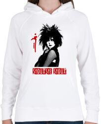 printfashion Siouxsie Sioux - Női kapucnis pulóver - Fehér (3668541)