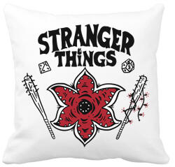 printfashion Stranger Things HELLFIRE CLUB - Párnahuzat, Díszpárnahuzat - Fehér (7269519)