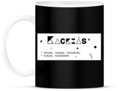 printfashion Kackiás - Bögre - Fekete (6398709)