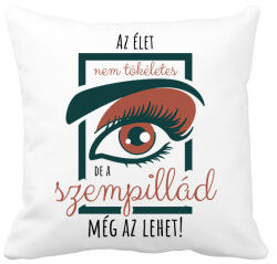printfashion Az élet nem tökéletes - Párnahuzat, Díszpárnahuzat - Fehér (6552680)