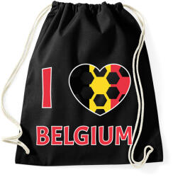 printfashion I love Belgium - Sportzsák, Tornazsák - Fekete (10792051)