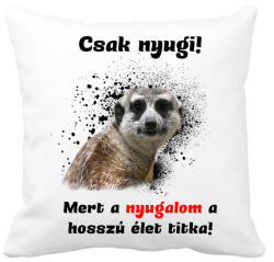 printfashion A hosszú élet titka - Párnahuzat, Díszpárnahuzat - Fehér (1707551)